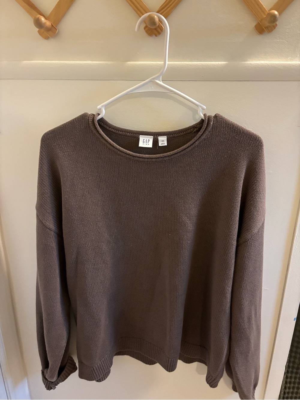 GAP Brown Crewneck Knit Sweater